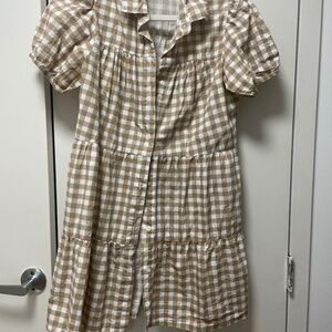 Checkered board dress